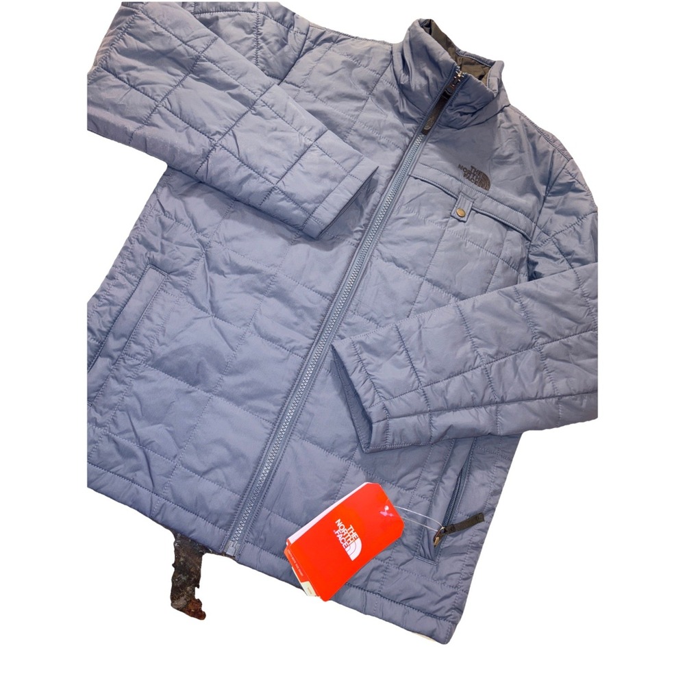 The North Face Harway Jacket Shady Blue Quilted Insulated Puffer Boys LG 14-16